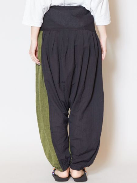 Bi Color Unisex Harem Pants Pants & Shorts by AMINA - Ametsuchi